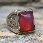 Vintage Sterling Dragons Breath Ring 9