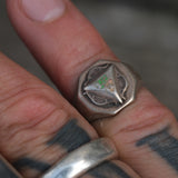 Vintage Sterling Silver Signet Ring 4