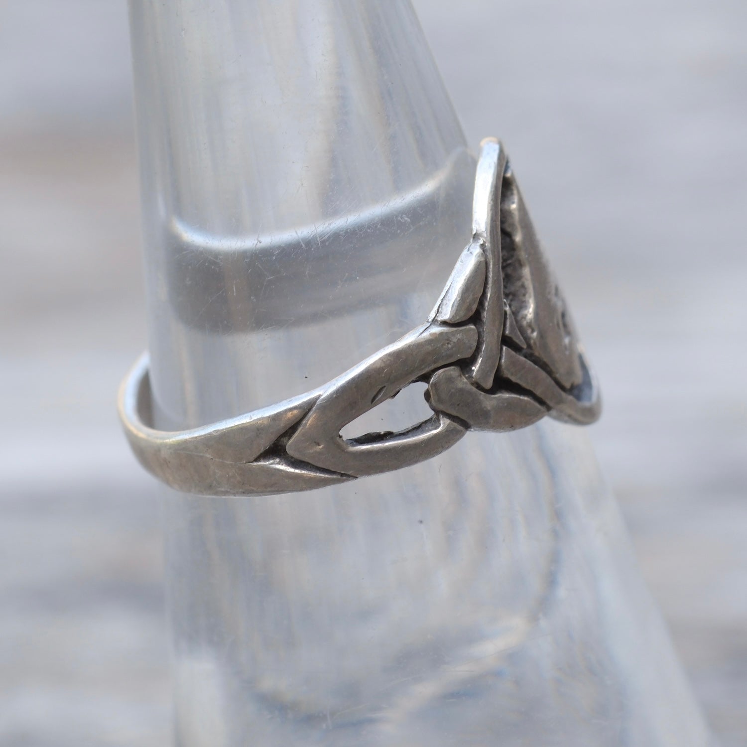 Vintage Sterling Silver Signet Ring 6.5