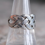 Vintage Sterling Silver Braided Band 8