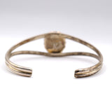 Vintage Sterling Lapis Cuff Bracelet 6.75"