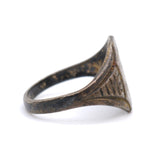 Vintage Sterling Silver Blank Signet Ring 6.25