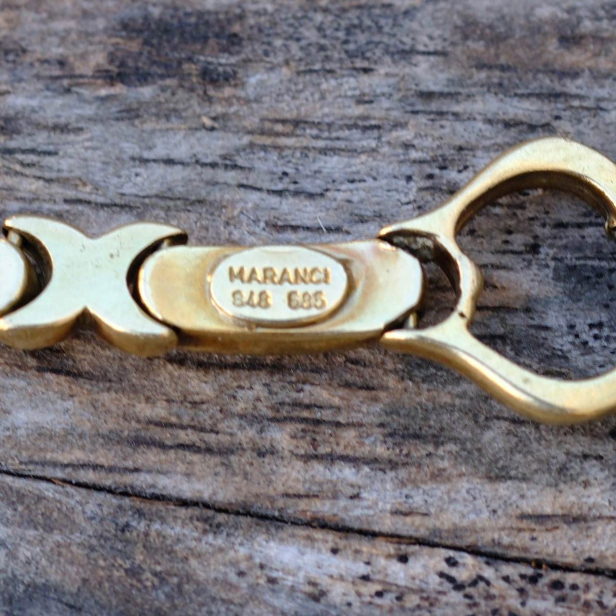 Vintage 14K Gold X Bracelet 7" 21.6 Grams