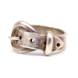 Vintage Sterling Silver Buckle Ring 6.5