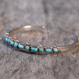 Vintage Sterling Turquoise Cuff