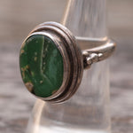 Vintage Sterling Turquoise Ring 6.75