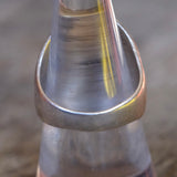 Vintage Sterling Turquoise Stamped V Ring 8.5