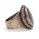 Vintage Sterling Onyx Ring 9
