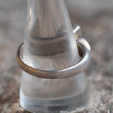 Vintage Sterling Red Glass Ring 10.25