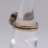 Vintage Sterling Silver Rose Ring 6