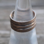 Vintage Sterling Ribbed Band Ring 5.25