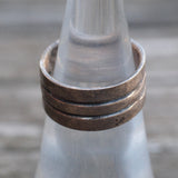 Vintage Sterling Ribbed Band Ring 5.25