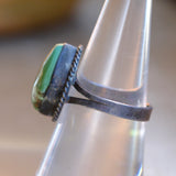 Vintage Sterling Turquoise Ring 6.75
