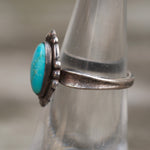 Vintage Sterling Turquoise Ring 5.75