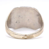 Vintage Sterling Turquoise Stamped Band Ring 11.5