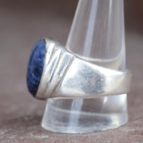 Vintage Sterling Sodalite Cabochon Ring 13