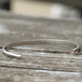 Vintage Sterling Silver Stamped Cuff