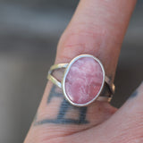 Vintage Sterling Rhodonite Ring 7