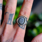 Vintage Sterling Silver Signet Ring 10