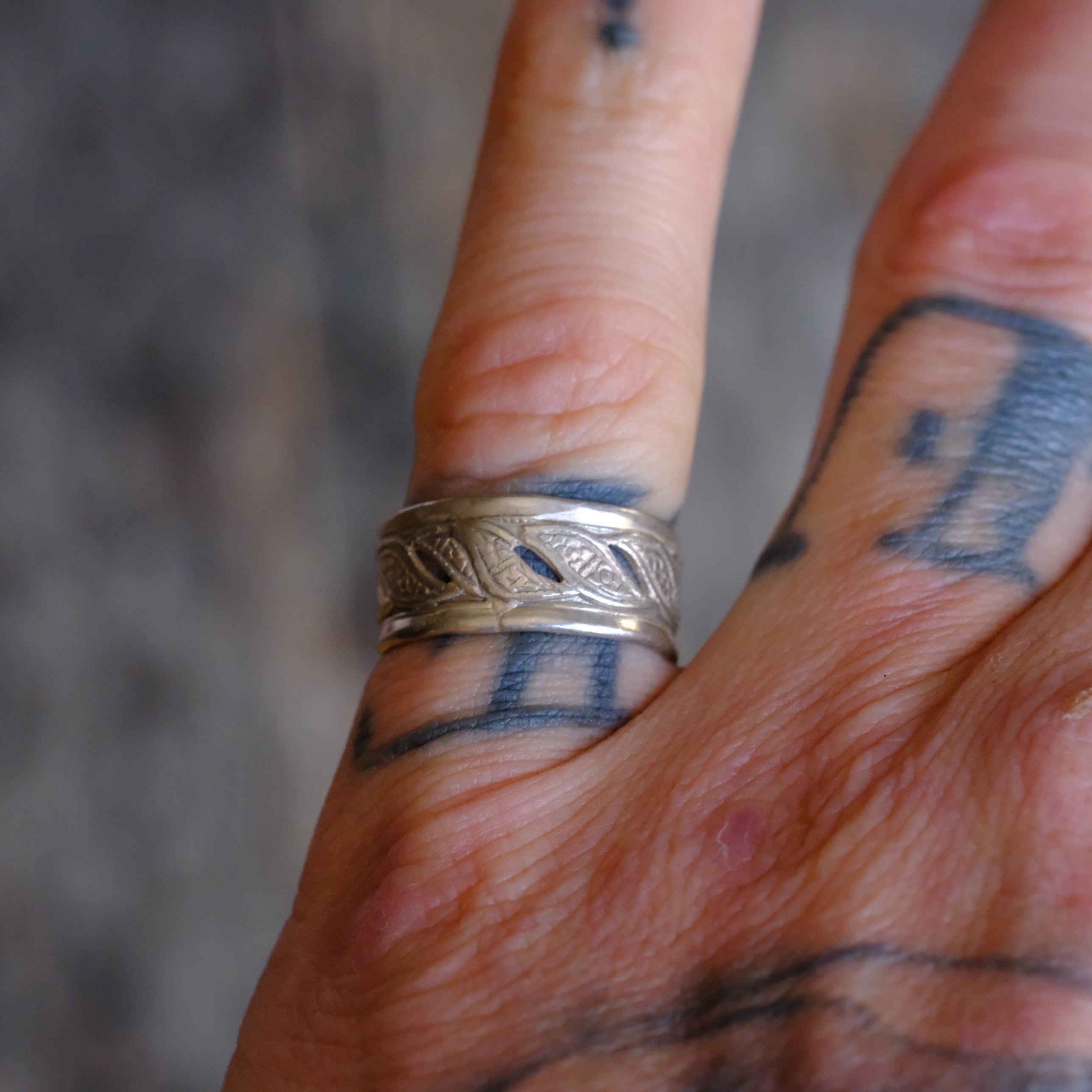Vintage Sterling Silver Band Ring 6