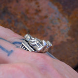 Vintage Sterling Storyteller Ring 9.75
