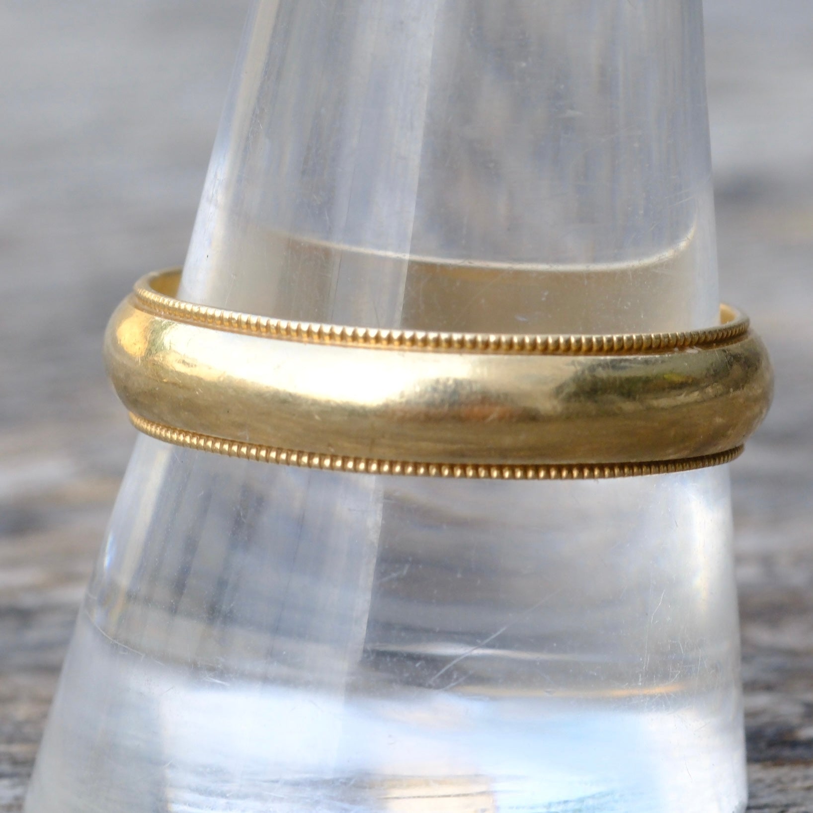 Vintage 14K Gold Band Ring 10.75