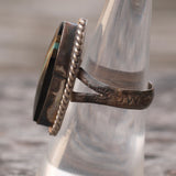 Vintage Sterling Multistone Inlay Ring 6.75