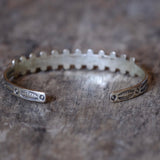 Vintage Sterling Snake Eye Turquoise Cuff Bracelet 6.25"