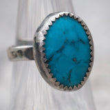 Vintage Sterling Turquoise Ring 5.75