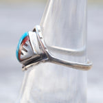 Vintage Sterling Zuni Inlay Band 6.5