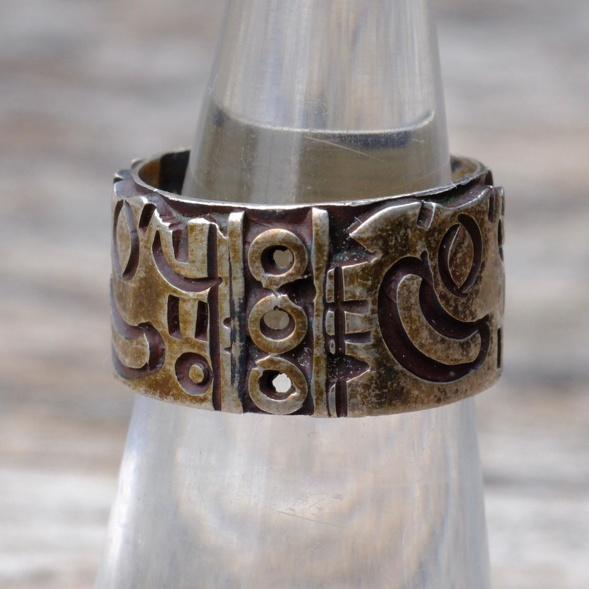 Vintage Sterling Silver Stamped Band Ring 5