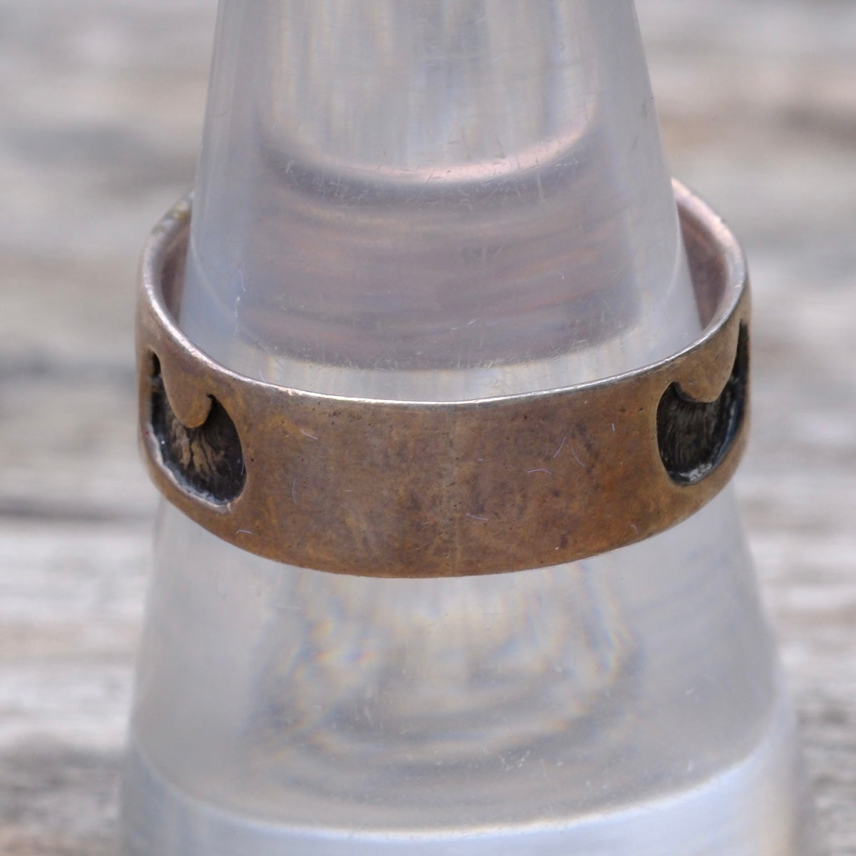 Vintage Sterling Stamped Band Ring 9