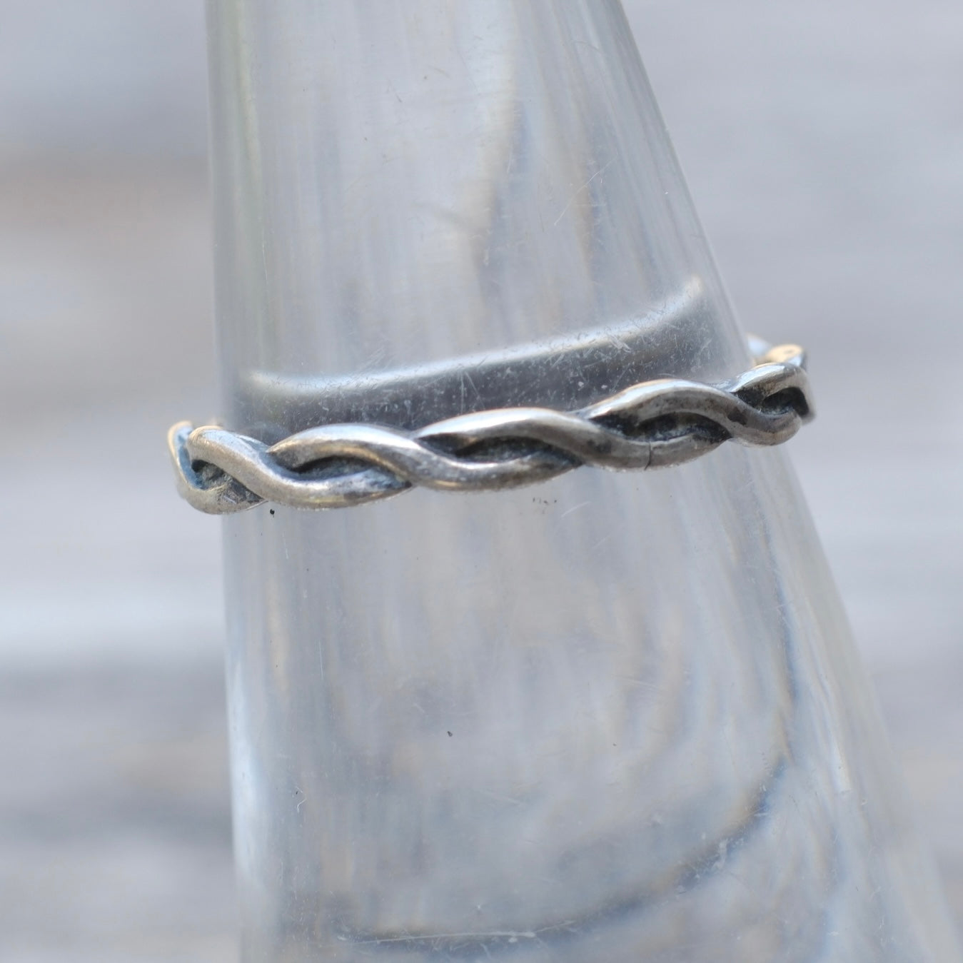 Vintage Sterling Silver Braided Band Ring 5.75