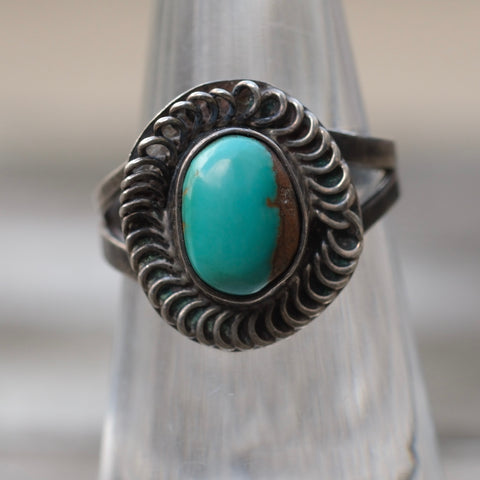 Vintage Sterling Turquoise Ring 5