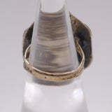 Vintage Sterling Turquoise Florette Ring 5.75