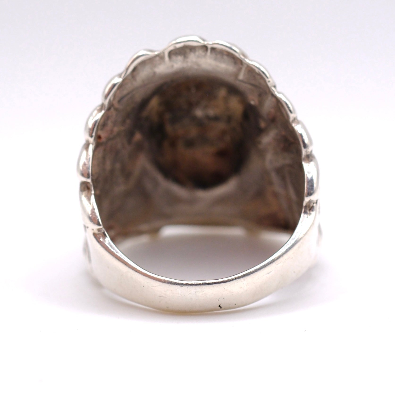 Vintage Sterling Big Chief Ring 9