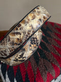 Vintage Stitched Snakeskin Belt