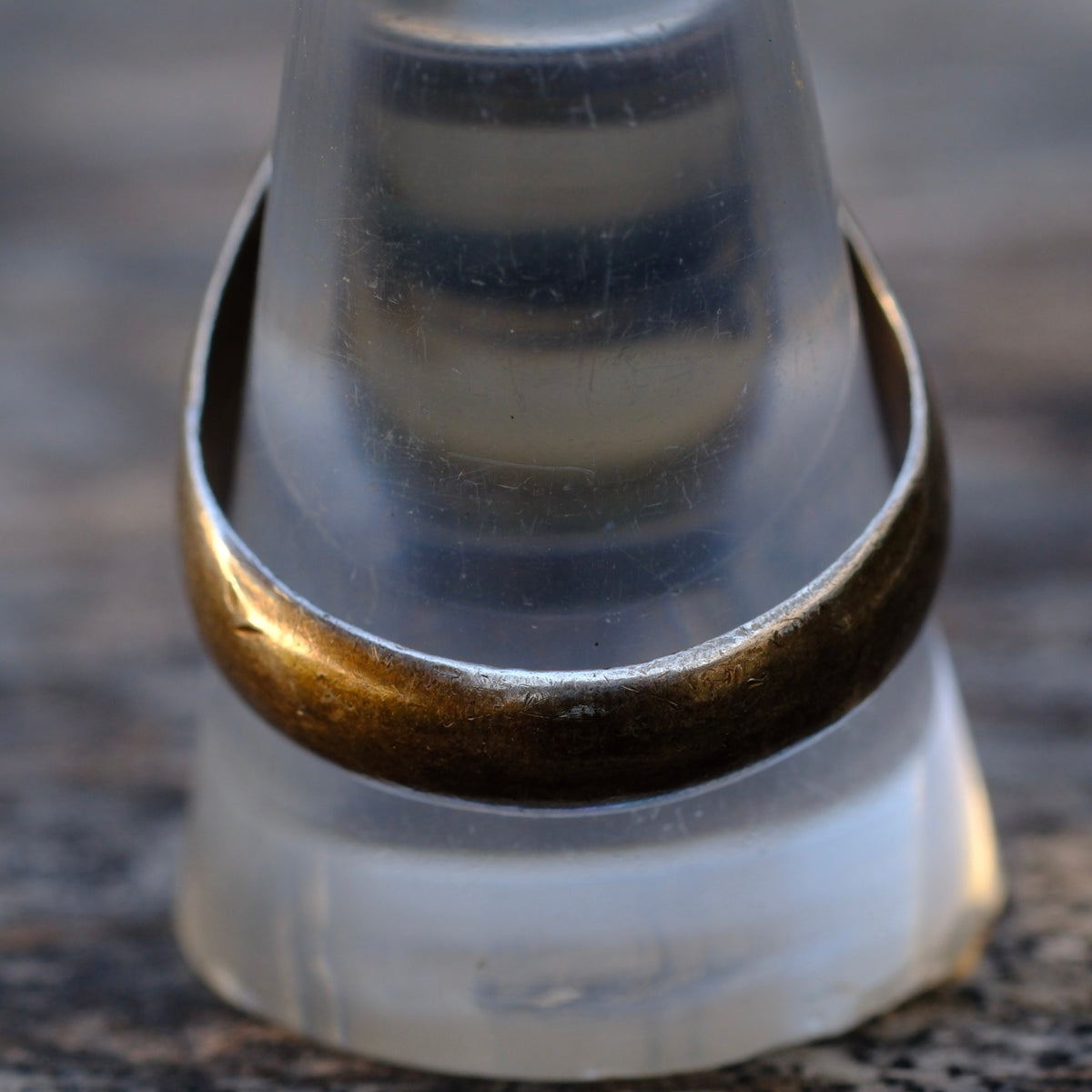 Vintage Sterling Agate Ring 11.5