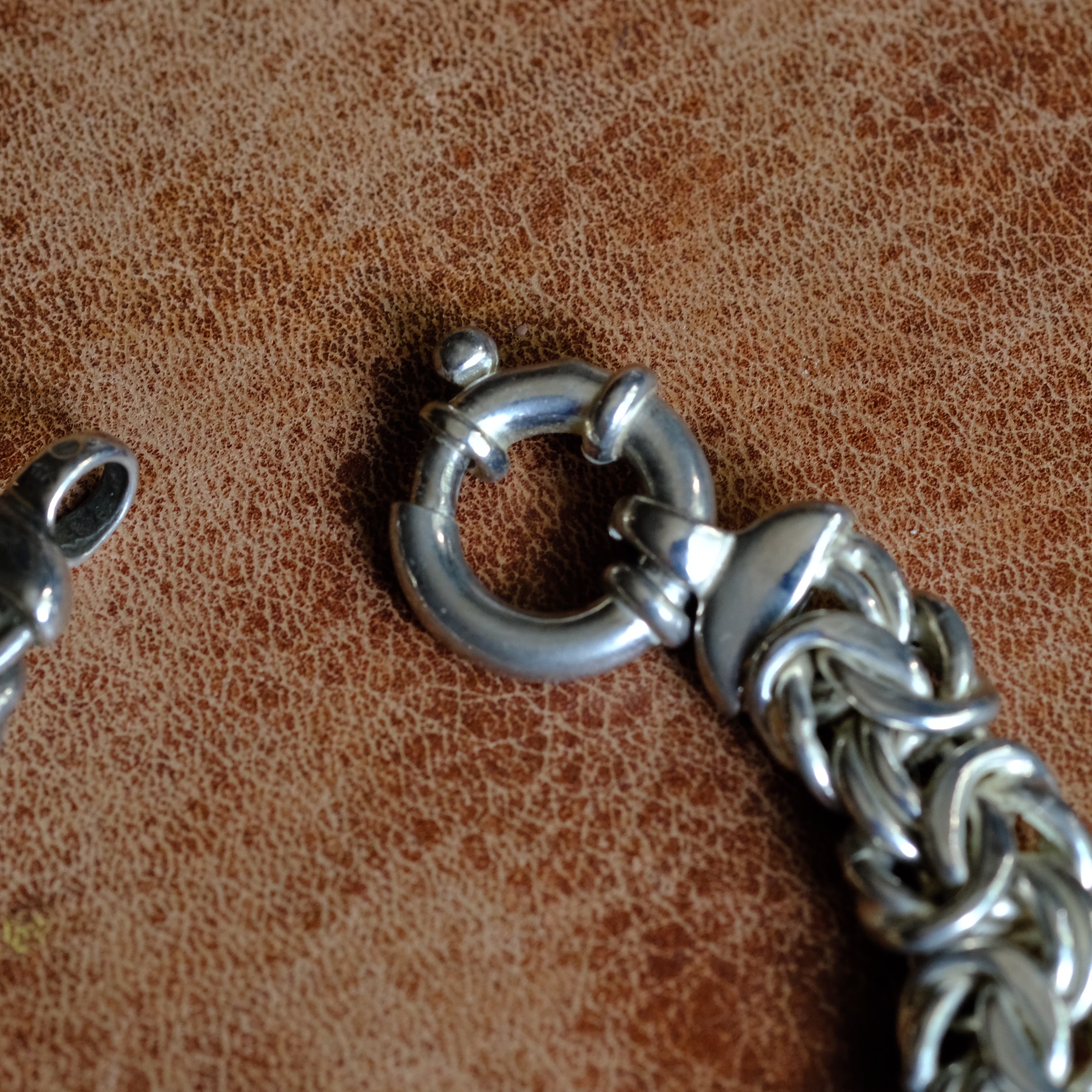 Vintage Sterling Silver Woven Link Bracelet