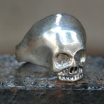 Vintage Sterling Silver Skull Ring 11.5