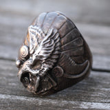 Vintage Sterling Eagle Ring 10.75