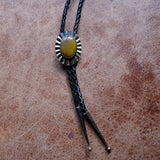 Vintage Sterling Jasper Bolo Tie