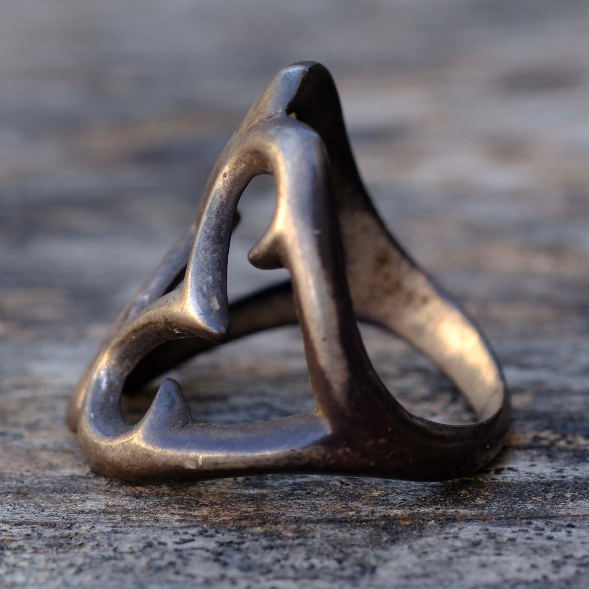 Vintage Sterling Silver Sandcast. Ring 10.5