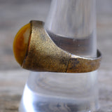 Vintage Sterling Tigers Eye Ring 9.75