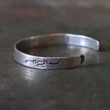 Vintage Sterling Silver Stamped Cuff