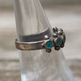 Vintage Sterling Snake Eye Turquoise Band 6