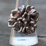 Vintage Sterling Silver Flower Ring 8.75