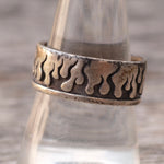 Vintage Sterling Silver Flame Ring 9.25