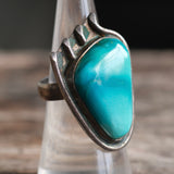 Vintage Sterling Turquoise Ring 6.25