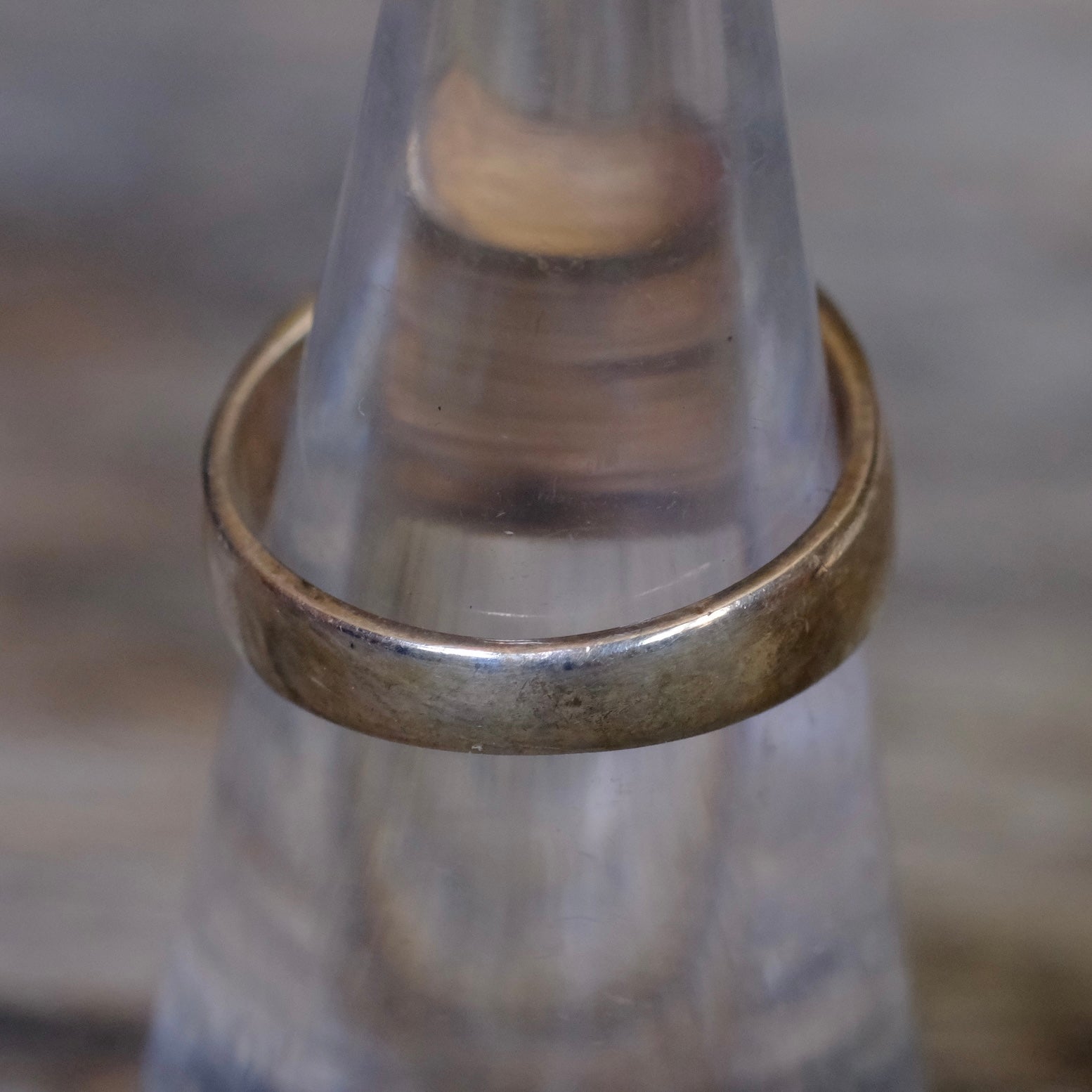 Vintage Sterling Turquoise Inlay Ring 6
